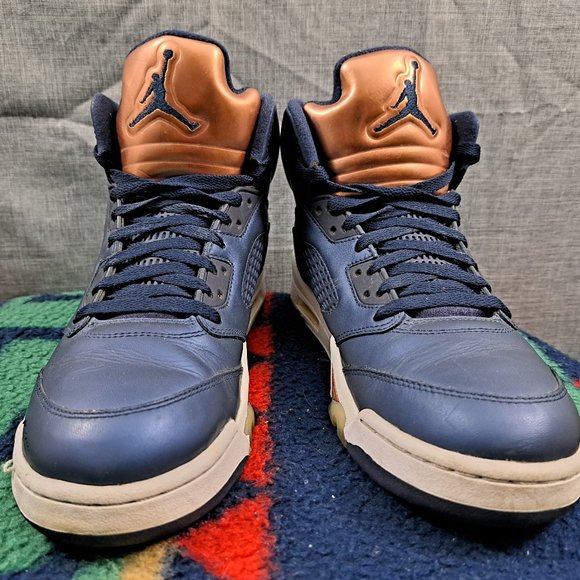 %Nike Air Jordan 5 Retro Navy Mens Basketball Shoes Size 10.5 / AJ25 main image 6